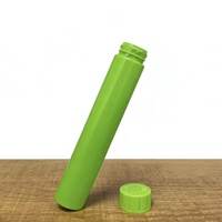 Tube en plastique PET rigide transparent de 90 mm, conteneur à l'épreuve des enfants, avec fermeture à pression