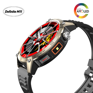 นาฬิกาสมาร์ทวอทช์รุ่น M11-304 GPS Sports ยอดนิยมใน TikTok หน้าจอ TFT 1.7 นิ้ว กันน้ำ 1ATM แบตเตอรี่ 800mAh พร้อม GPS ติดตามการออกกำลังกาย สีทอง - Product Image 5