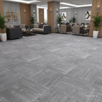 Dalles de moquette carrées emboîtables de haute qualité, tapis de sol antidérapants pour bureaux, studios et salles de conférence
