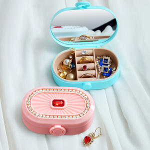 Custom Logo <b>Mini</b> Jewelry <b>Box</b> Portable Ring Zipper Cute <b>Storage</b> Case Travel Jewellery Packaging Necklace <b>Box</b> - Product Image 1