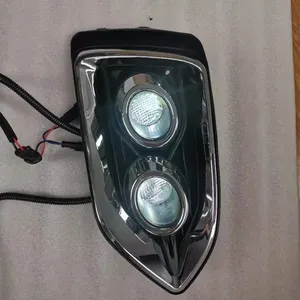 KEEN Car Light 12V LED DRL for Accent 2018 White and Yellow Daytime Running Light Auto Fog Lamp Driving Head Lights