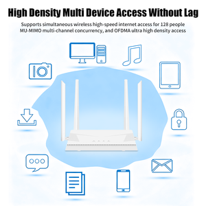 엔터프라이즈급 AX1800 WiFi6 64 사용자 기가비트 RJ45 포트가 있는 실내 스마트 1800Mbps 듀얼 밴드 라우터 - Product Image 6