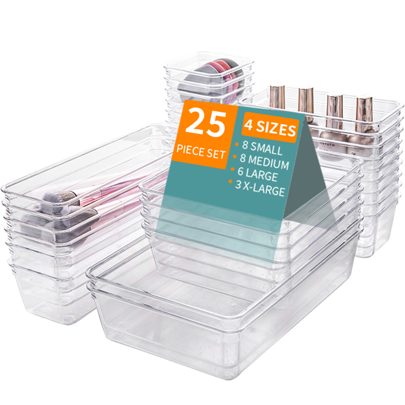 16 25 PCS Clear Plastic Set
