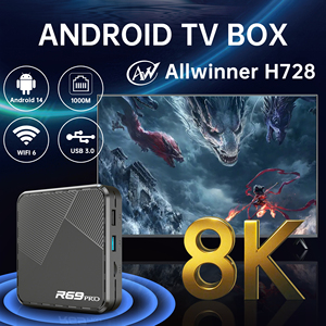 R69 PRO H728 4G 32G TV BOX Android14 Wifi6 1000M LAN 4K HD STB Quad Core <span class=keywords><strong>Smart</strong></span> OTT TV Box para juegos de señalización digital quiosco - Product Image 2