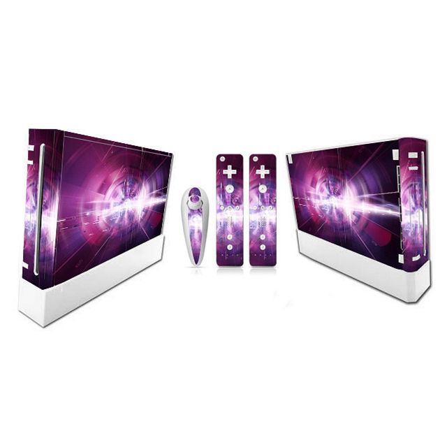 Colorful Plastic Sticker Decal Wrap for N Wii Gaming Console and Controller for N Wii Skin Sticker