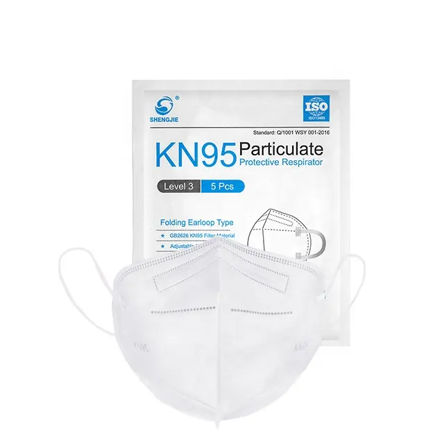 Factory supply 4 layers kn95 Butterfly Folding Ear Hook for Particulate Protection Dust Mask