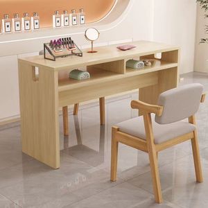 Dày lên đơn giản thời trang Nail Salon bảng Nền Kinh Tế Nhật bản duy nhất đôi ánh sáng sang trọng Net Đỏ kim loại sắt thiết kế hiện đại - Product Image 4