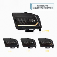 JOP4X4 phares LED complets clignotants séquentiels assemblage de lampe avant de voiture 2005-2009 phares pour Ford MUSTANG