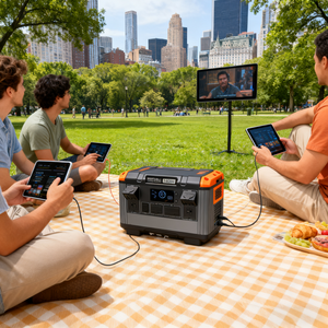 Estación de energía portátil para camping de 2400W y 2000Wh para equipo de camping y viajes - Product Image 4