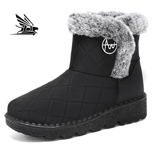 Automne et hiver <span class=keywords><strong>bottes</strong></span> <span class=keywords><strong>de</strong></span> mollet ventes directes d'usine semelle épaisse imperméable chaud sans lacet en peluche <span class=keywords><strong>bottes</strong></span> <span class=keywords><strong>de</strong></span> <span class=keywords><strong>neige</strong></span> pour femmes - Product Image 4
