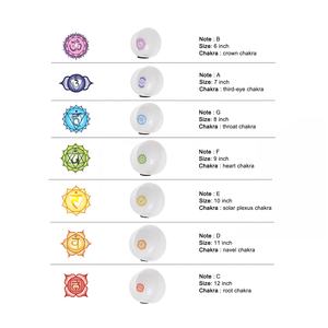 Cuenco Cantor de Sanación con Sonido de Cristal con Diseño de Chakras Esmerilado SUCCESS al por Mayor Cuenco Tibetano para Meditación Kristall Klangschalen - Product Image 6