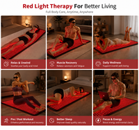 Tapis de Thérapie par Lumière Rouge Intégral Source Factory pour Soulager les Douleurs Musculaires – Coussin de Thérapie par Lumière Rouge