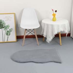 พรมขนนุ่มสีชมพู120ซม. พรมขนนุ่มพรมขนหนาแบบหรูหราสำหรับห้องนั่งเล่น - Product Image 6