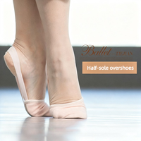 Chaussons de ballet pour femmes, pointes de danse pour adultes, demi-semelles antidérapantes, chaussures de pratique, chaussures de danse orientale antidérapantes