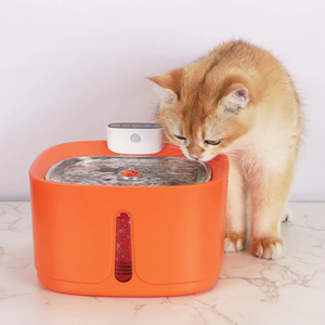 Distributeur d'eau automatique intelligent à capteur infrarouge en gros, orange, 3,2 L, fontaine à eau pour animaux de compagnie, fontaine à eau sans fil pour animaux - Product Image 2