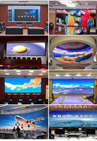 Écran LED professionnel d'intérieur P1.2 P1.6 P2, Ultra HD HDR, fréquence de rafraîchissement 3840/7680Hz, écran fixe pour salle de sport