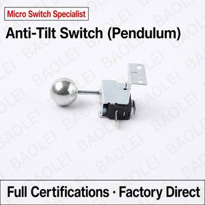 Interrupteur horizontal à micro-interrupteur de grande puissance pour chauffage extérieur, interrupteur anti-basculement à courant élevé, interrupteur d'angle de protection pour chauffage extérieur - Product Image 1