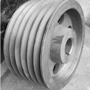 Puleggia a D per cinghia a quattro/cinque/sei/otto scanalature, puleggia triangolare per cinghia 456 multi-Scanalatura in ghisa, personalizzazione completa per motore - Product Image 4