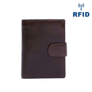 Petit sac à main vintage de luxe porte-cartes Rfid pour hommes porte-monnaie porte-monnaie porte-monnaie en cuir véritable sac portefeuilles pour hommes - Product Image 3