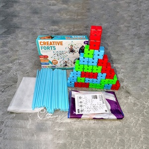 Bloques de Construcción Creativos de Tubos para Niños, Juguete de Construcción de Túneles y Castillos, Kit de Construcción de Casas de Juego para Interiores y Exteriores - Product Image 2