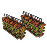 Retail Food Display Stand Supermarkt Fruit En Groente Plank
