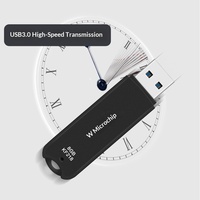 Flashdisk USB 3.0 Enkripsi 128GB Kapasitas Besar Kecepatan Tinggi dengan Saklar Pengunci Proteksi Tulis Baru, Khusus Sekolah