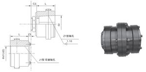 High Load Capacity Shaft Gear Coupling <b>Drum</b> Shape Gear Couplings for Various Types of Machinery - Product Image 3