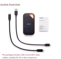 جديد 2 تيرابايت لسانديسك E30 محرك أقراص ذو حالة صلبة محمول، واجهة USB، 480 جيجابايت 520M قرص تخزين خارجي للابتوب والكمبيوتر الشخصي
