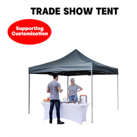 Carpa Publicitaria Exterior Personalizada con Logotipo Impreso, Toldo de Cuatro Patas con Cortinas Laterales, Impermeable, de Poliéster Plegable para Eventos