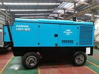 Compresseur d'air portable diesel Kaishan à bas prix, 650cfm, 17 bars, fabriqué en Chine, pour le forage et le purge haute pression