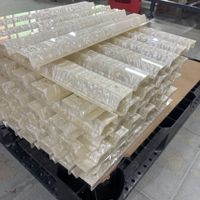 Nouvel ensemble de luxe en acrylique à motif coquillage, comprenant un support de rangement portable pour Mahjong et une règle de placement des tuiles, pour table de Mahjong américaine personnalisée, 4 pièces
