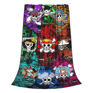 Manta súper suave de <span class=keywords><strong>manga</strong></span> de anime de una pieza, manta de cama ligera de lana de franela Premium, mantas súper acogedoras - Product Image 4