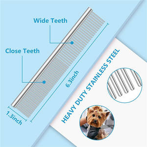 Juego de tijeras para peluquería canina de 6.5 pulgadas, tijeras curvas de acero inoxidable para cortar el pelo de perros, herramientas de belleza con peine y estuche. - Product Image 3