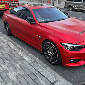 Amp-Z Side Skirts For Bmw 4 Series F32 F33 F36 M Sport 2014-2020 Piano Black Carbon Fiber Texture Small Body Kit - Product Image 2