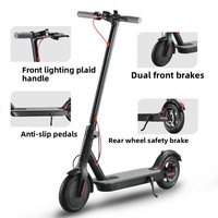 Scooter Eléctrico Portátil de Aventura, Motor de 350W, Batería de Litio, Alta Potencia, 150kg, Diseño Plegable de 8.5'', Luz LED, para Uso Todoterreno para Adultos