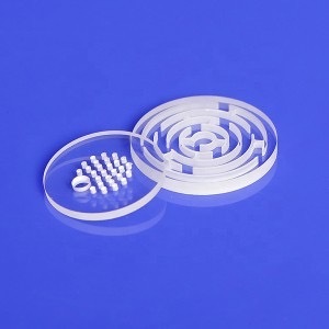 Pelat kuarsa bening semikonduktor kemurnian tinggi (>99.99%) bahan pengolahan presisi las dapat disesuaikan sesuai gambar - Product Image 6