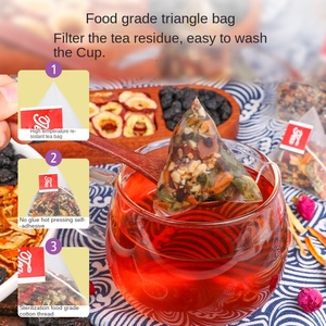 Premium Grade Black Plum Mulberry Tangerine Peel Hawthorn Rose Lotus Leaf Fruit Scented Herbal <strong>Slimming</strong> Health <strong>Tea</strong> Bagged Raw - Product Image 5