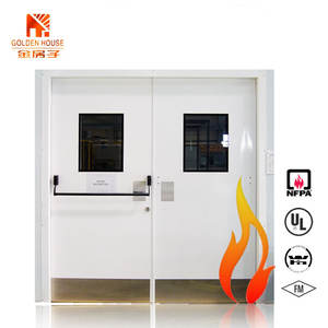 Venta al por mayor aula UL aprobado 90min metal hueco EMERG puerta de salida de incendios con barra de pánico - Product Image 3