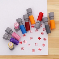 Tampon encreur en caoutchouc pour enfants, pour pâte à modeler, avec impression personnalisée, transfert de motifs, logo vintage mignon, pour henné
