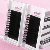 Fadlash C Cc D Dd Curl 0.03 005 Fournisseurs de cils classiques pour extensions de cils Extension de cils noir mat foncé Plateau de volume en cachemire