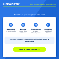 LIFEWORTH Electrolitos en Polvo Sin Azúcar, 7 Vitaminas y Minerales, Apoyo al Metabolismo