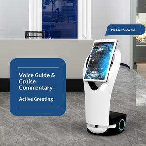 หุ่นยนต์ AI บริการธุรกิจเชิงพาณิชย์แบบกำหนดเองได้ พร้อมระบบปฏิบัติการ Android หน้าจอสัมผัส ความจุ 48GB สำหรับเป็นไกด์ต้อนรับในห้างสรรพสินค้า - Product Image 2