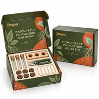 Boîte d'expédition personnalisée pour la propagation des plantes, kit d'emballage rigide en papier pour le jardinage intérieur