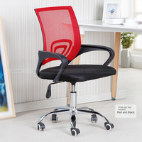 Chaise de Bureau Ergonomique Moderne et Minimaliste, Chaise d'Étudiant à Dossier en Maille Respirante, Pivotante et Réglable en Hauteur
