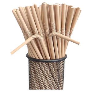 Pailles en papier pliables écologiques, biodégradables, jetables, emballées individuellement, pour boissons, café, lait de soja - Product Image 1