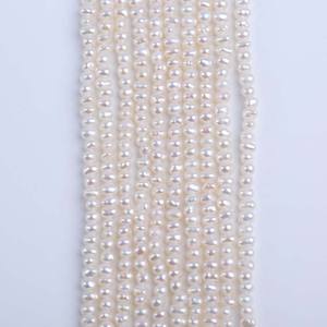 Bracelet fait main Zhuji avec de grandes perles baroques d'eau douce naturelles blanches de 20 mm, perles d'eau douce carrées dispersées - Product Image 2