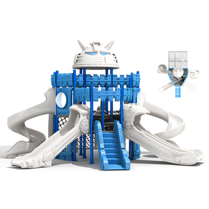 Modules d'escalade en acier et plastique pour enfants, balançoires et toboggans robustes pour jardin, école, jeux en plein air - Écologiques, taille personnalisable - Product Image 5