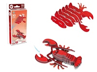 Puzzle 3D personnalisé en gros, modèle animal marin - Tyrannosaure, puzzle en papier avec moins de 50 pièces pour enfants de 2 à 13 ans, jouet éducatif DIY