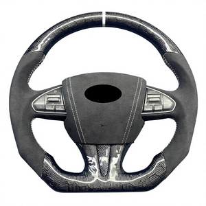 Volant personnalisé en fibre de carbone véritable pour Infinit/i Q50 Q50S Red <span class=keywords><strong>Sport</strong></span> 400 2014 2015 2016 2017 2018 2019 <span class=keywords><strong>2020</strong></span> 2021 - Product Image 6