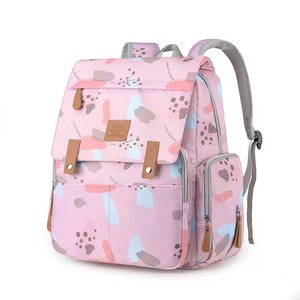 Nouveau tissu bébé <span class=keywords><strong>sac</strong></span> à couches multi-fonction épaule <span class=keywords><strong>sac</strong></span> à main mère et bébé Pack à la mode léger poussette sacs suspendus - Product Image 2